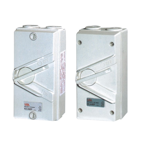 Weather protected isolating switches
